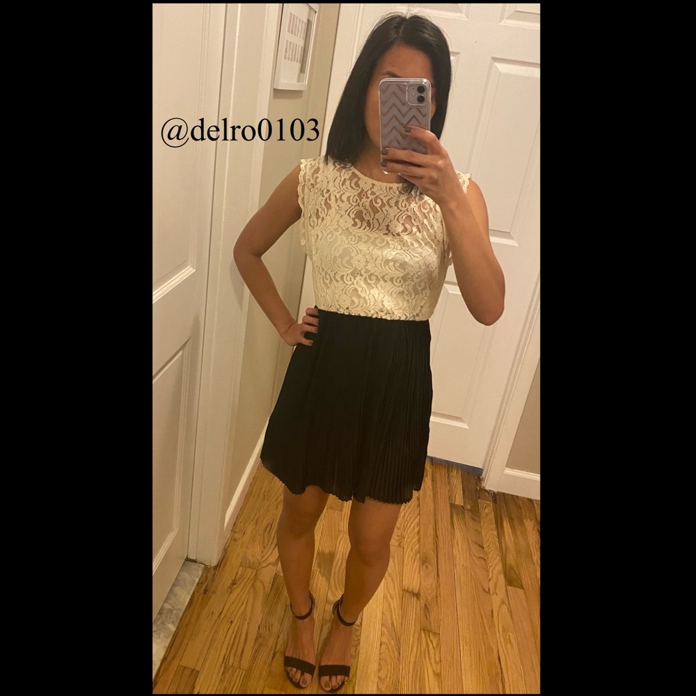 🌹Cute black & white lace dress🌹